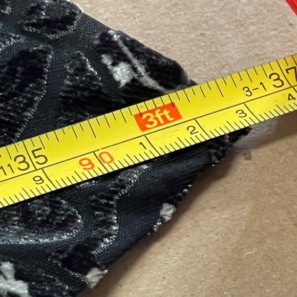 Vintage Adrienne Vittadini Sz Small S/L Burnout Velvet Shift/Trapeze Lined Dress - Picture 8 of 11